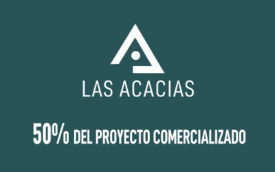 50% de comercialización Residencial Las Acacias