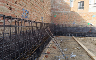 Trabajos de cimentación en Comillas Garden II y Las Higueras